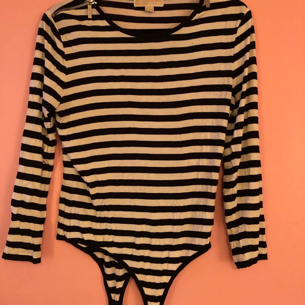 Michael Kors Striped Bodysuit